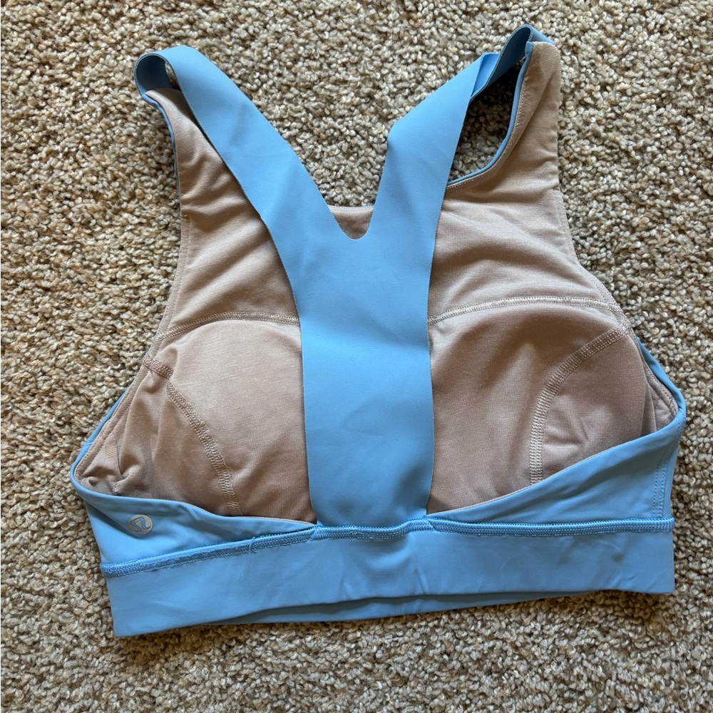 Lululemon Blue Fast and Free Bra Size 6 - Picture 4 of 6